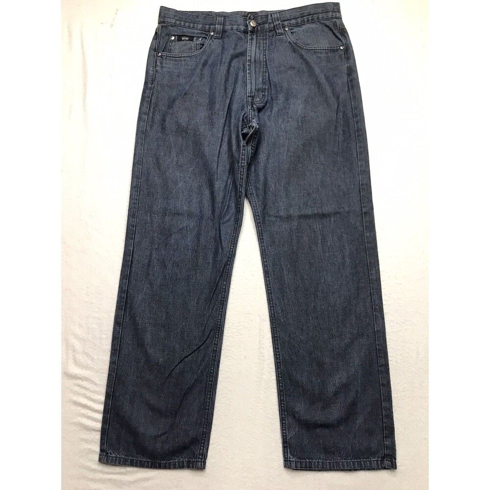 HUGO BOSS Select Alabama Jean Men 36x32 Relaxed Straight Dark Wash Italy